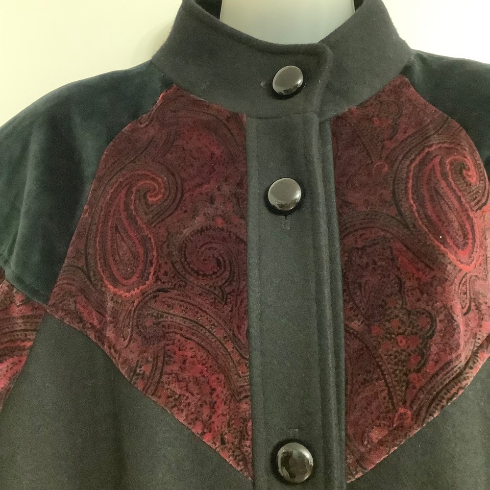 Vintage Fabulous WOOL  (80%) coat M/L 36-38 bust UNION MADE VTG - Picture 3 of 13